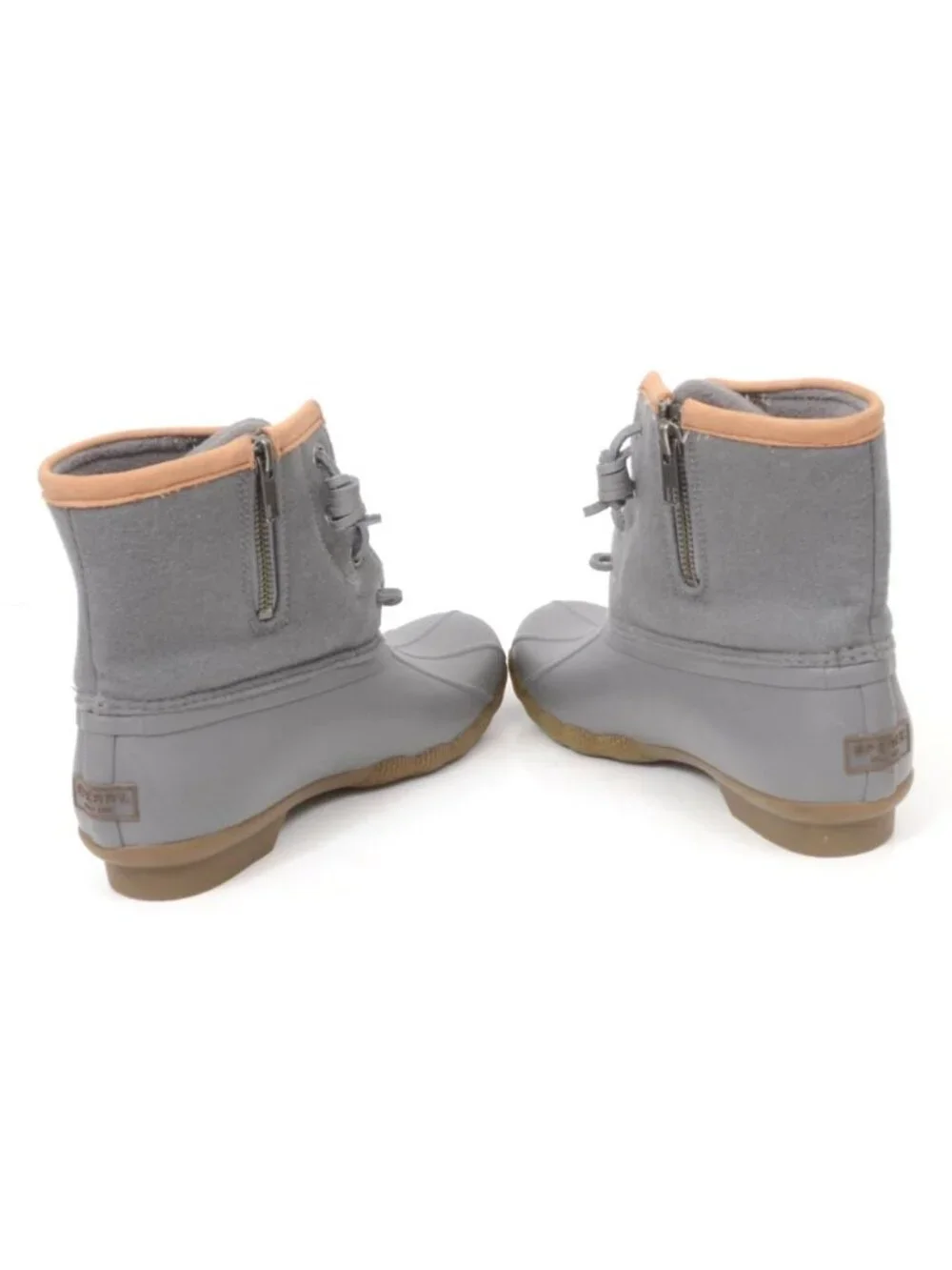 Sperry Women's 7 Saltwater Wool Core Grey Ankle Boots Winter Rain Outdoor Bootie